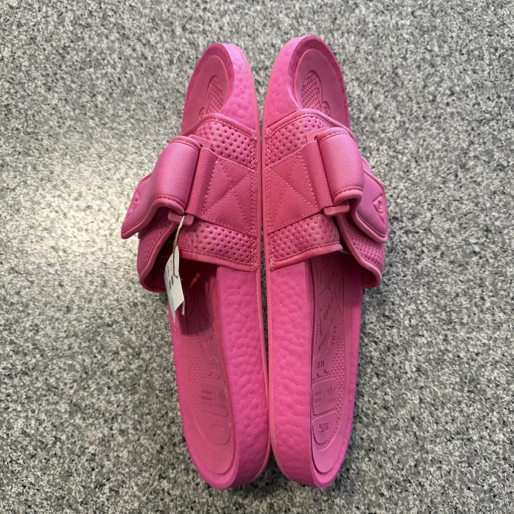 Adidas Boost Slides Mens 12 Humanrace HU Pharrell Williams Solar Pink FV7289